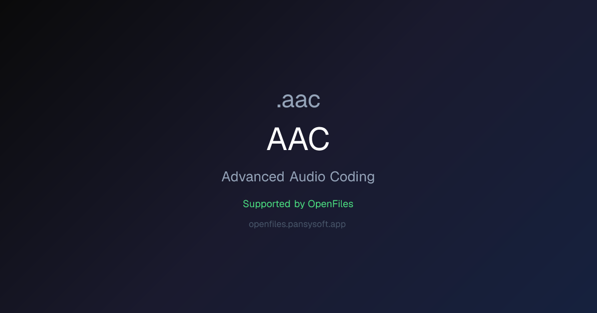 How to Open AAC Files - OpenFiles