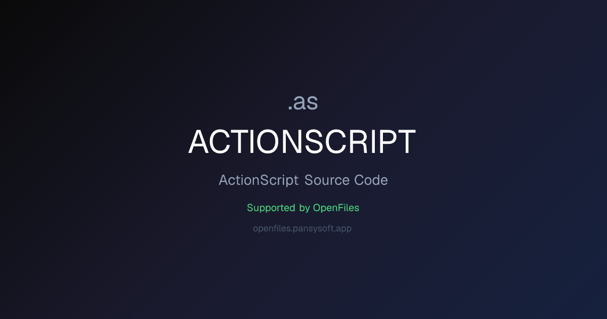 How to Open ACTIONSCRIPT Files - OpenFiles