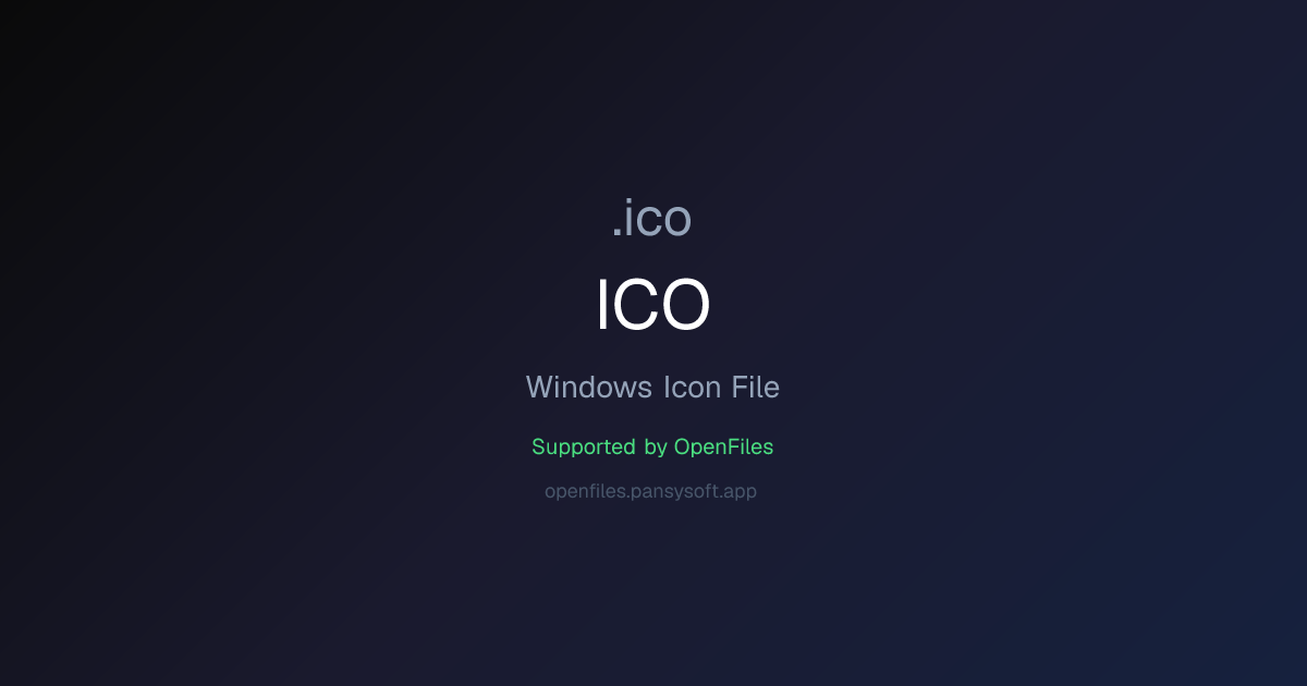 How to Open ICO Files - OpenFiles