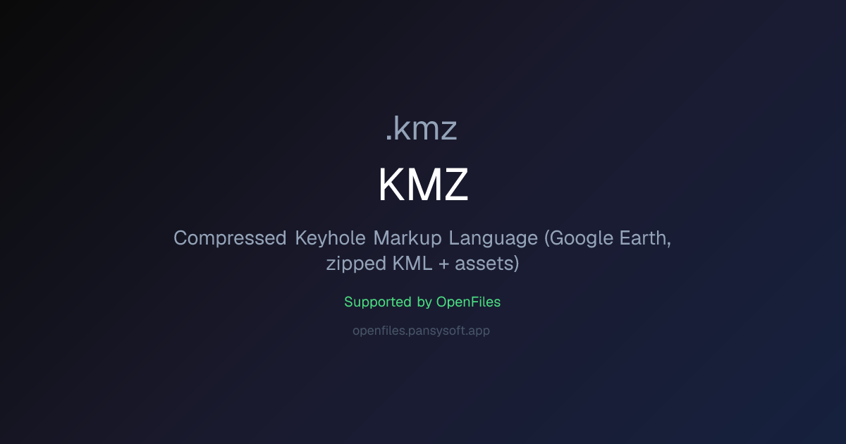 How to Open KMZ Files - OpenFiles