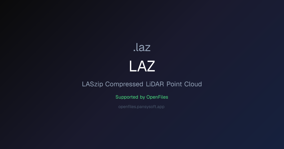 How to Open LAZ Files - OpenFiles