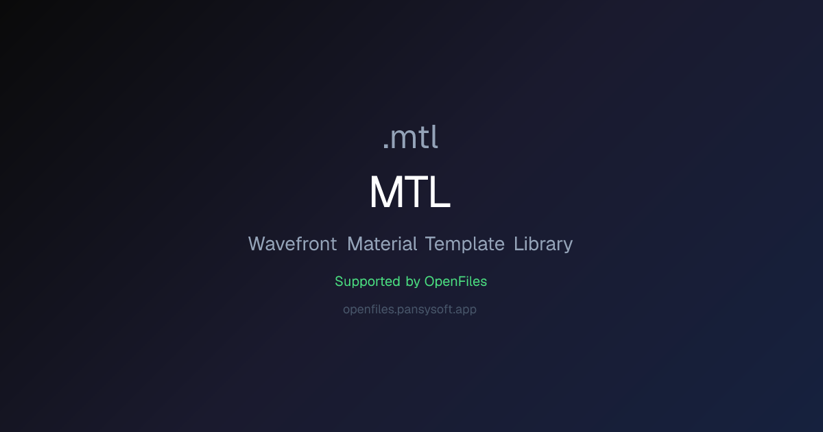 MTL File Format - OpenFiles