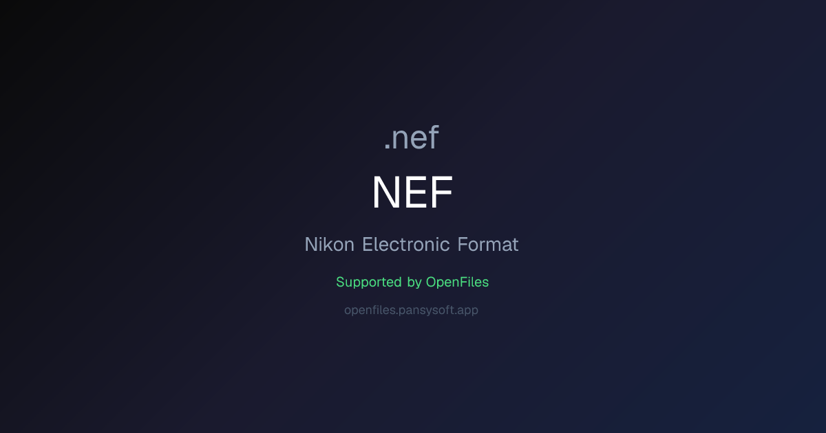 How to Open NEF Files - OpenFiles