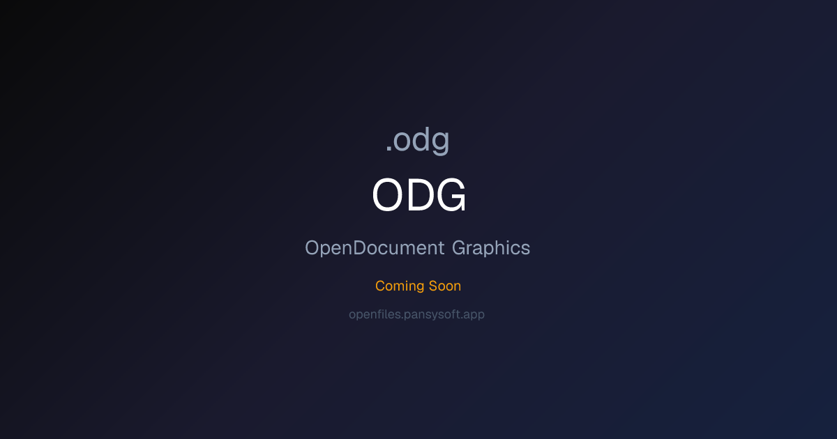 ODG File Format - OpenFiles
