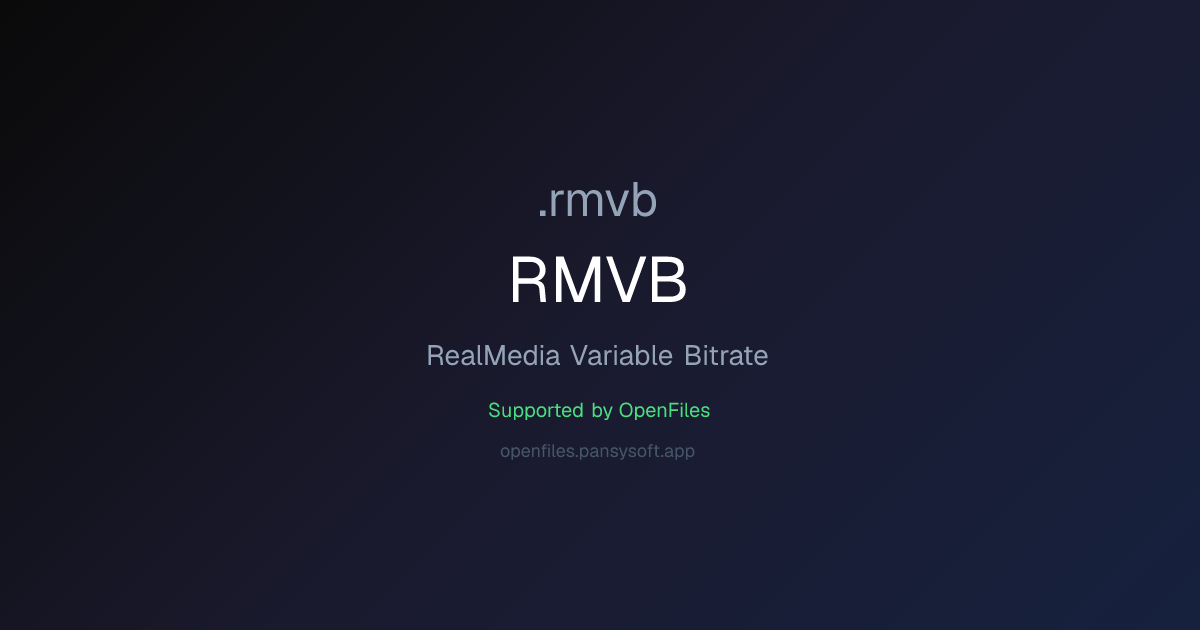 How to Open RMVB Files - OpenFiles