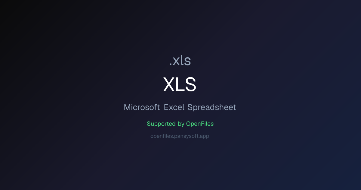 How to Open XLS Files - OpenFiles